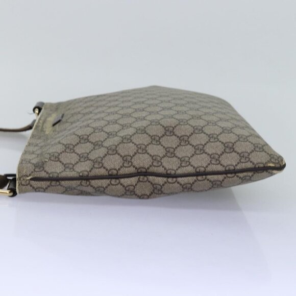 GUCCI GG Supreme Shoulder Bag PVC Leather Beige - Picture 5 of 16